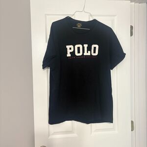 Polo Ralph Lauren Graphic TShirt Men XXL Black White Crew Neck Short Sleeve